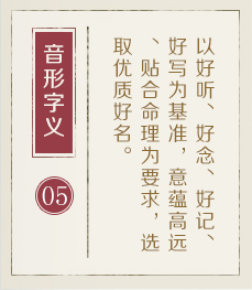 莱芜起名流程五